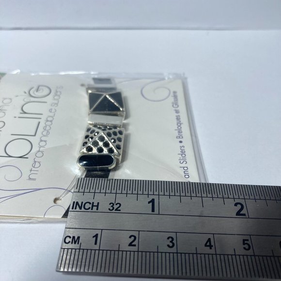 Jewelry Charm Sliders Black Blue 4 Packs Mix and Mingle Darice Bands and Bling - Picture 10 of 12